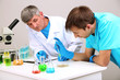 Physician and assayer during research on room background
