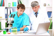 Physician and assayer during research on room background