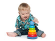 Early learning of a cute baby boy