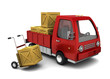 Illustration: truck with crates truck with crates