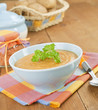 Cream soup red lentils
