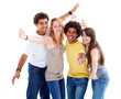 A group of happy mid-twenties