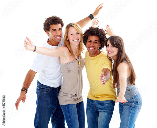 Photo: A group of happy mid-twenties A group of happy mid-twenties