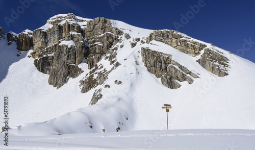 Photo: guide post at Piz Boe', Corvara guide post at Piz Boe', Corvara