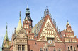 Dächer und Fassade Rathaus Wroclaw