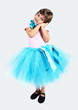 Little Girl in Tutu Skirt