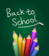 back to school with pencils