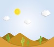 Desert: A desert landscape