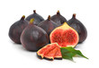 Group of fresh ripe figs