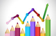 Business graph illustrating growth