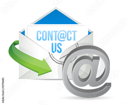 Illustration: contact us E mail icon illustration design contact us E mail icon illustration design