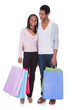 Young Couple With Shopping Bags