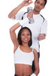 Photo: Sporty Couple Exercising For Fitness Sporty Couple Exercising For Fitness