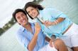 Couple drinking champagne