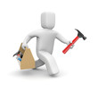 Worker hasten to help