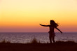 silhouette of a girl