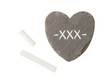 Heart shaped piece of slate