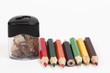 Pencils and sharpener