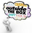 Outside the Box Thinking Person Creativity Innovation