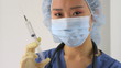 Chinese doctor with needle