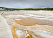 paesaggio tra i geyser a Yellowstone