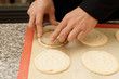 Pastry chef is making cakes