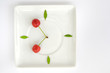 Photo: cherry fruit clock isolated cherry fruit clock isolated