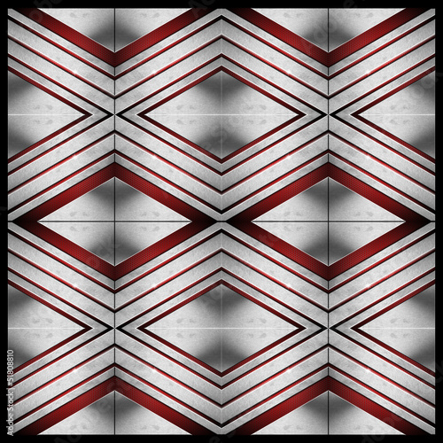 Illustration: Modular Red and Metal Template Modular Red and Metal Template