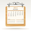 Vector: december 2014 - calendar - vector illustration december 2014 - calendar - vector illustration