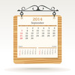 Vector: september 2014 - calendar - vector illustration september 2014 - calendar - vector illustration