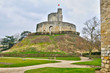 historical castle of Gisors in Normandie