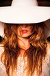 attractive, beauty, emotion, face, girl, hat, natural,