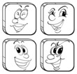 Four square faces