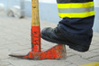 Feuerwehraxt im Einsatz