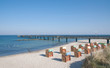 Strand und Seebrücke von Wustrow auf Fischland-Darss