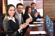 Business people working in conference room