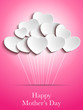 Happy Mother Day Heart Background