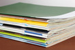 Many magazines close-up