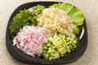 diced vegetables