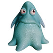 Illustration: 3d cartoon octopus 3d cartoon octopus