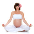 pregnant yoga woman,