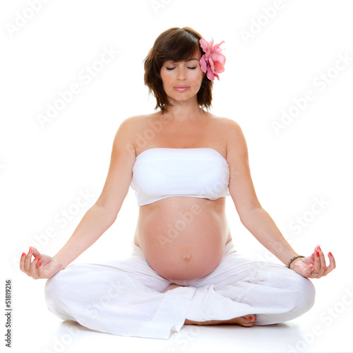 Photo: pregnant yoga woman, pregnant yoga woman,