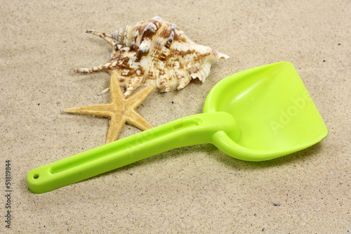 Photo: coquillages et sable coquillages et sable