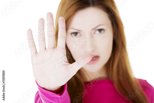 Photo: Hold on, Stop gesture Hold on, Stop gesture