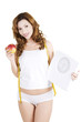 Dieting woman portrait