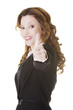Photo: Business woman with thumbs up, ok gesture Business woman with thumbs up, ok gesture