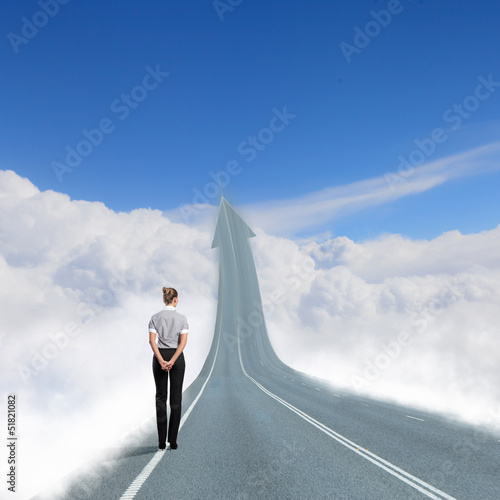 Photo: Concept of the road to success Concept of the road to success