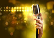 audio microphone retro style