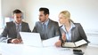 Sales people on business meeting