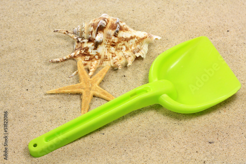 Photo: coquillages et sable coquillages et sable